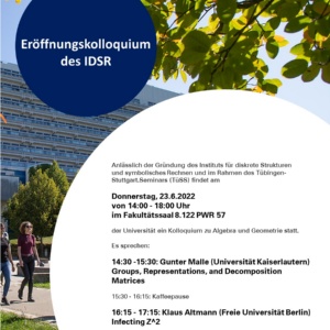 Plakat Eröffnungskolloquium IDSR am 23.06.2022